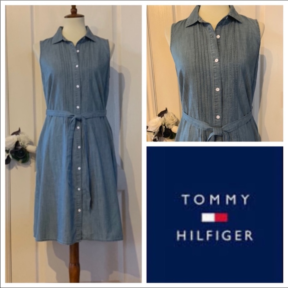 NWOT Tommy Hilfiger Sleeveless Button Down Dress